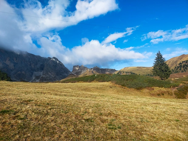I Denti di Terrarossa dal Ciamp de Grévena